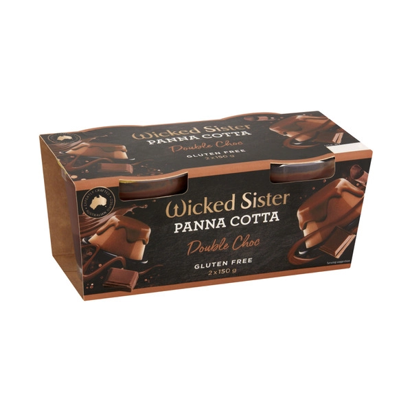 Wicked Sister Double Choc Panna Cotta 2x150g 300g