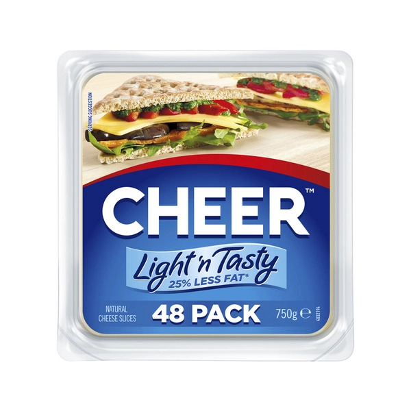 Cheer Light & Tasty Cheese Slices 750g