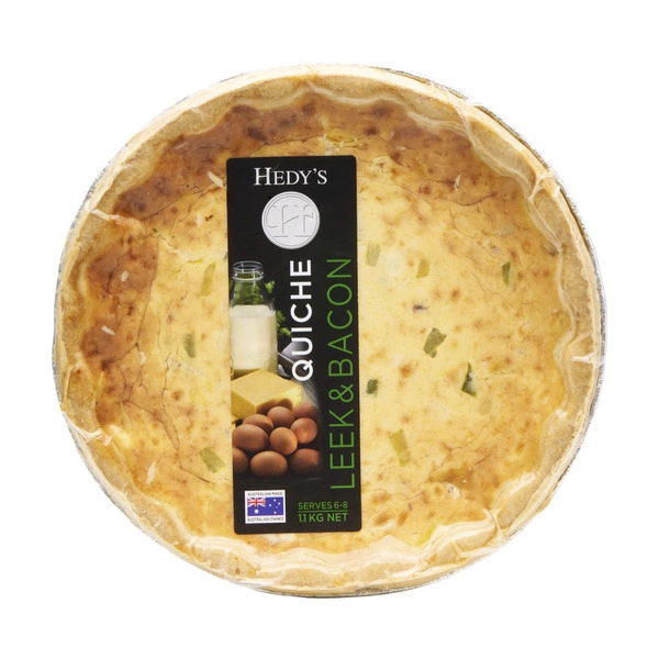 Hedys Quiche Leek Bacon 1.1kg