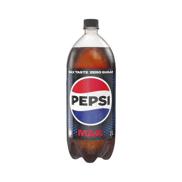 Pepsi Max No Sugar Cola Soft Drink Bottle 2L