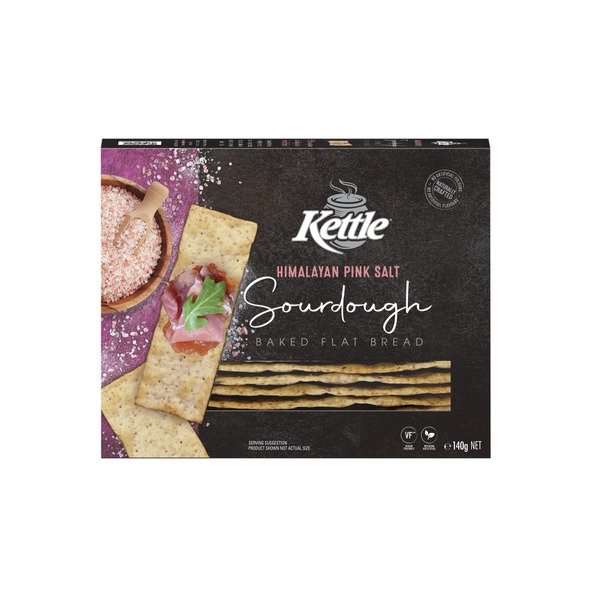 Kettle Sourdough Crackers Himalayan Salt 140g