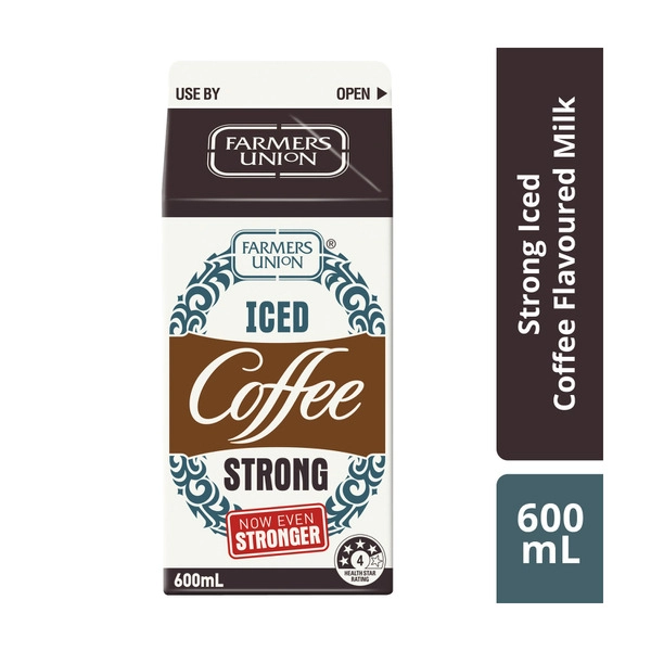 Farmers Union Strong Iced Coffee Flavoured Milk 600mL