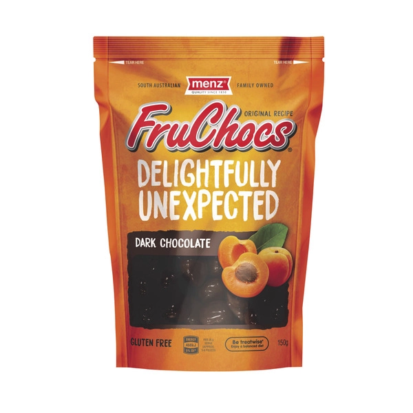 Menz FruChocs Dark Chocolate 150g