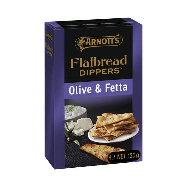 Arnott's Flatbread Dippers Olive & Fetta 130g