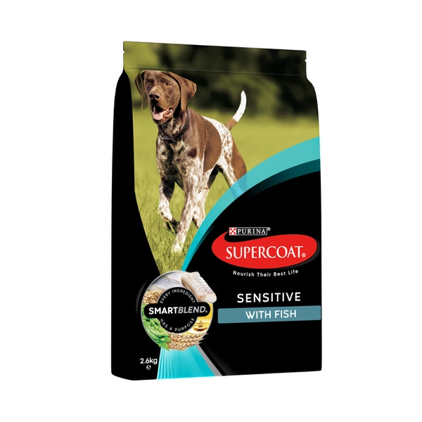 Supercoat Adult Sensitive With Fish Dry Dog Food 2.6kg