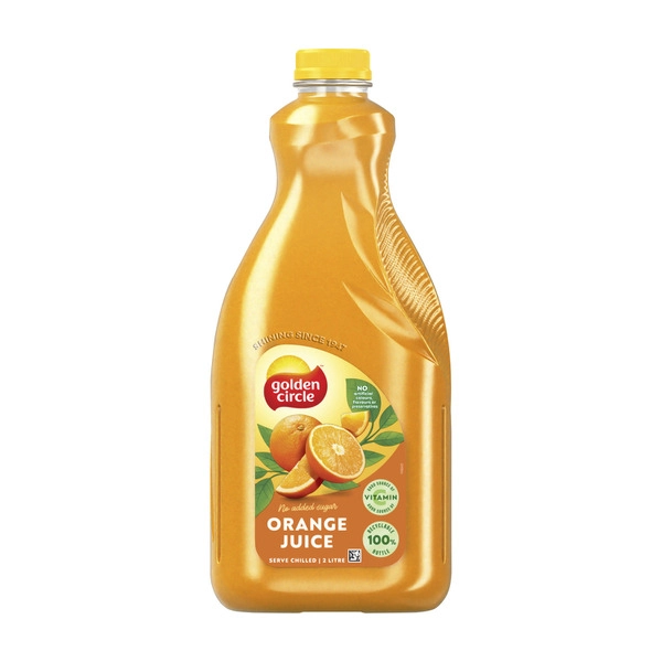 Golden Circle 100% Orange Juice No Added Sugar Fruit Juices Oj 2L