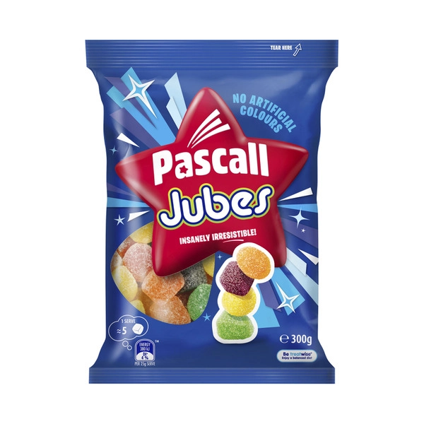 Pascall Jubes Lollies 300g