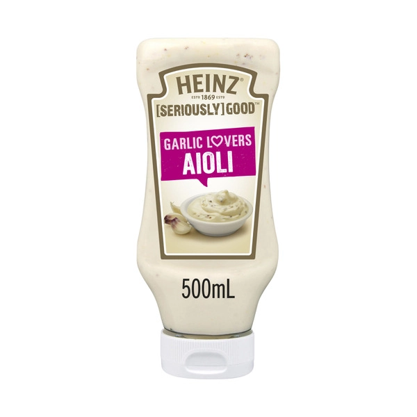 Heinz Seriously Good Garlic Lovers Aioli Mayonnaise  500mL