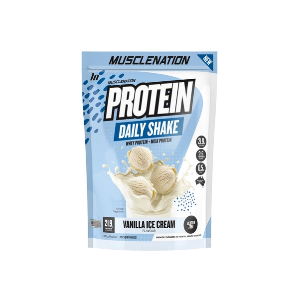 Muscle Nation Whey Protein Daily Shake Vanilla Ice Cream 300g