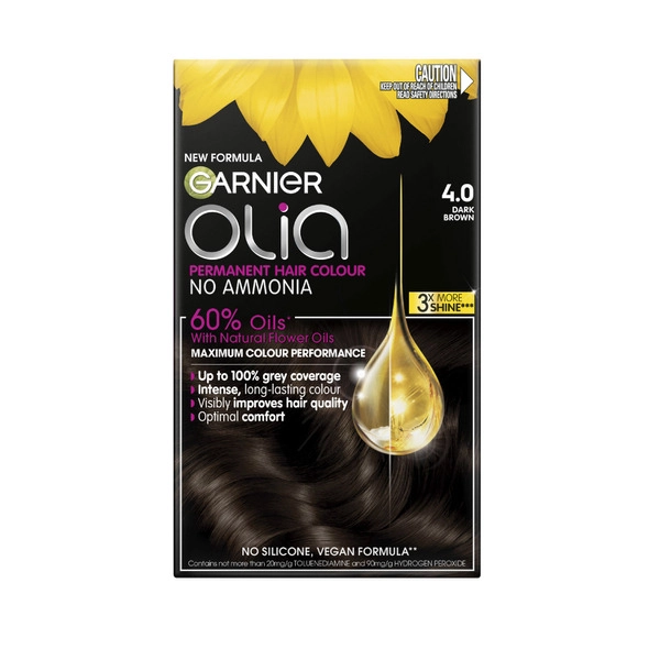 Garnier Olia Hair Colour 4.0 Dark Brown 1 each