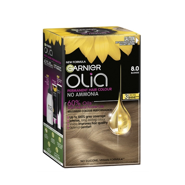 Garnier Olia Hair Colour 8.0 Blonde 1 each