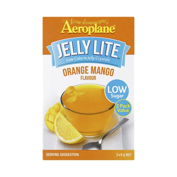 Aeroplane Lite Orange Mango Jelly Crystals 2 pack 18g