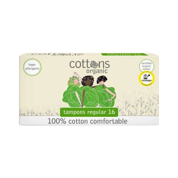 Cottons Regular 100% Cotton Tampons 16 pack