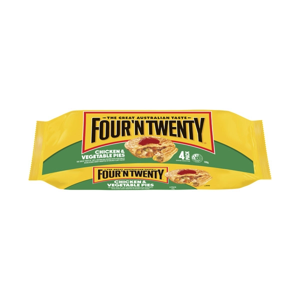 Four'N Twenty Frozen Chicken & Vegetable Pies 4 pack 700g