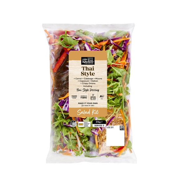 Coles Kitchen Thai Style Salad Kit 315g