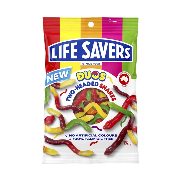 Lifesavers Two Headed Snakes 192g