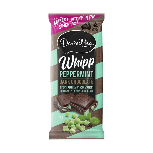 Darrell Lea Peppermint Whip Dark Block 170g