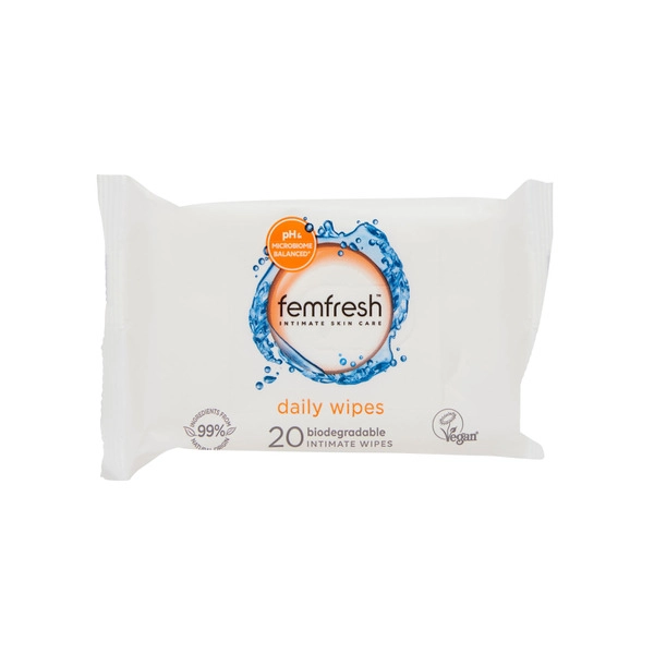 Femfresh Daily Initimate Wipes 20 pack