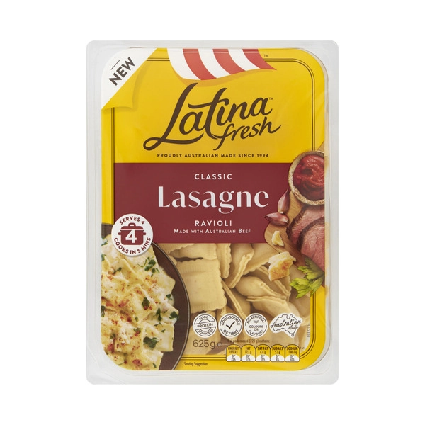 Latina LATINA LASAGNE RAVIOLI 4 SERVE 625G 