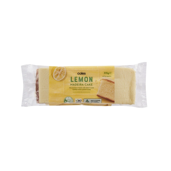 Coles Bakery Cake Madeira Lemon 315g