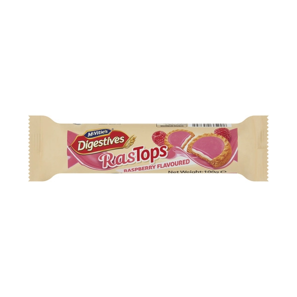 Mcvitie's Digestives Tops Raspberry Biscuits 100g