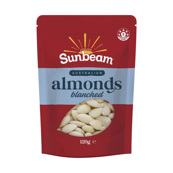 Sunbeam Australian Nuts Blanched Almonds 120g