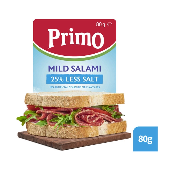 Primo 25% Salt Reduced Mild Salami 80g