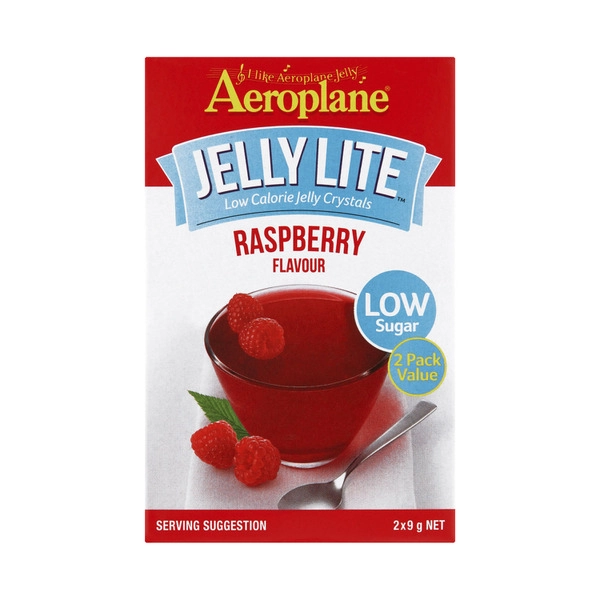 Aeroplane Lite Raspberry Jelly Crystals 2 pack 18g