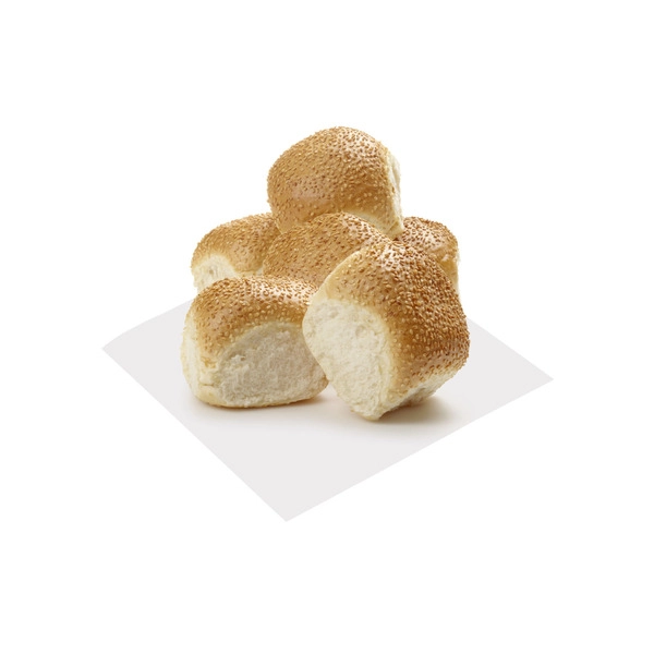 Coles Crusty Round Rolls 6 pack