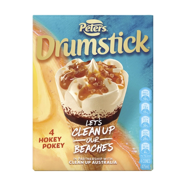 Peters Drumstick PETERS DRUMSTICK HOKEY POKEY CONES 4 PACK 475ML 