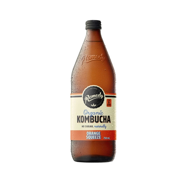 Remedy Kombucha Organic Orange Squeeze 750mL