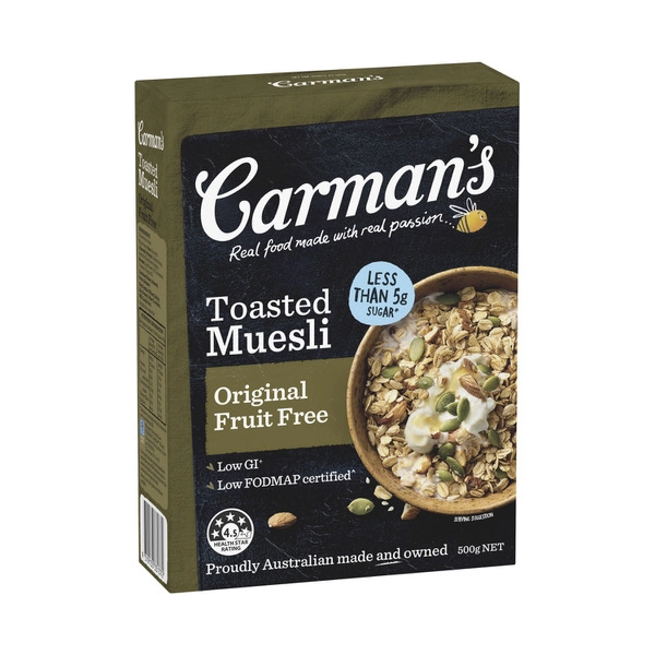 Carman's Original Fruit Free Muesli 500g