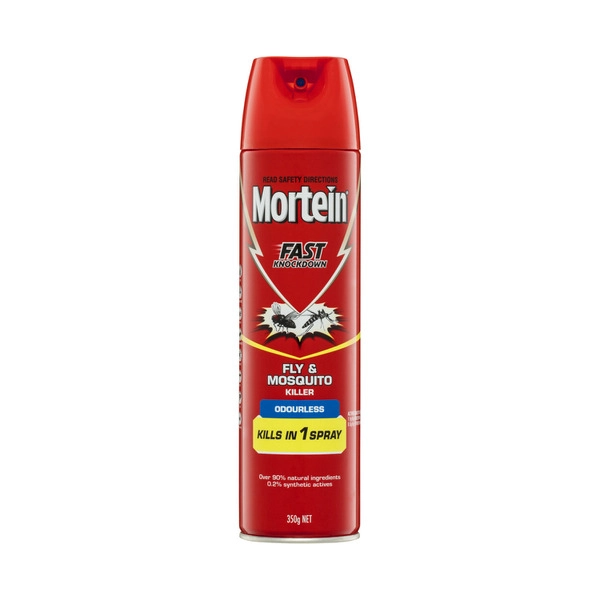 Mortein Odourless Fly & Mosquito Killer Spray 350g