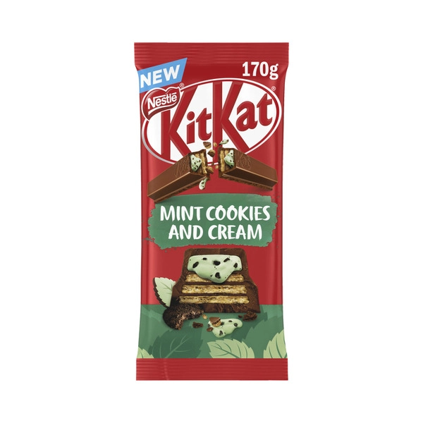 KitKat Mint Cookies & Cream Milk Chocolate Block  170g