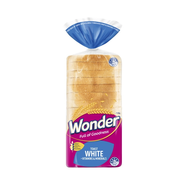 Wonder White Bread + Vitamins Toast 700g