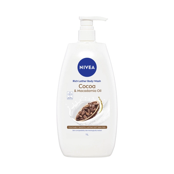 Nivea Shower Cocoa And Macadamia 1L