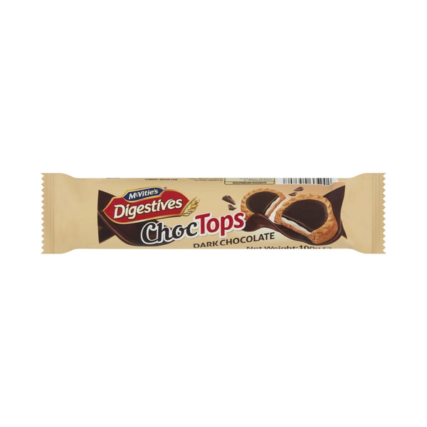 Mcvities Digestives Tops Biscuits Dark Chocolate 100g