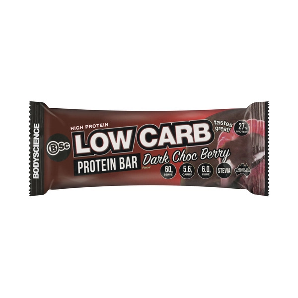 BSc Bodyscience High Protein Low Carb Bar Dark Choc Berry 60g