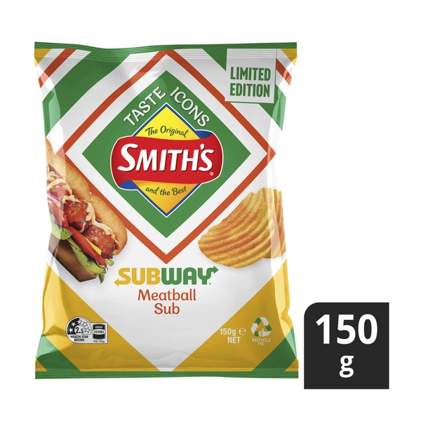 Smith's Subway Meatball Melt Taste Icons 150g