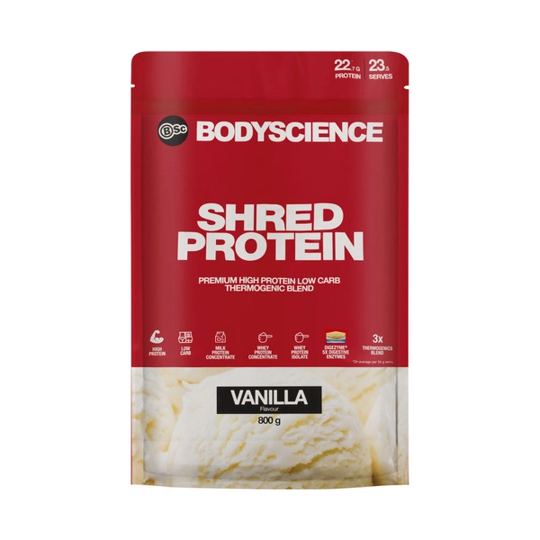 BSc Bodyscience Shred Protein Powder Vanilla 800g