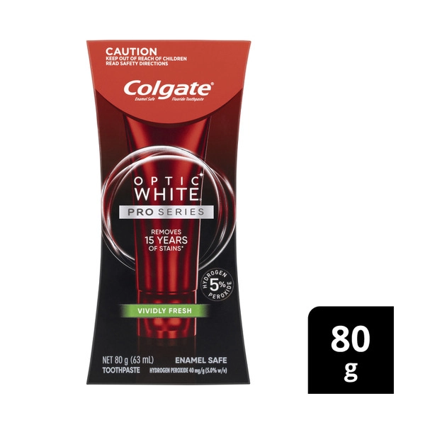 Colgate Optic White Pro Series Vividly Fresh Teeth Whitening Toothpaste 80g