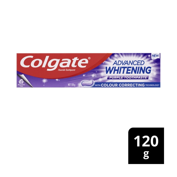 Colgate Advanced Whitening Purple Toothpaste 120g