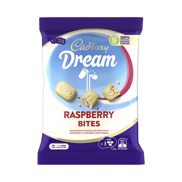 Cadbury Dream Raspberry Chocolate Bites 130g