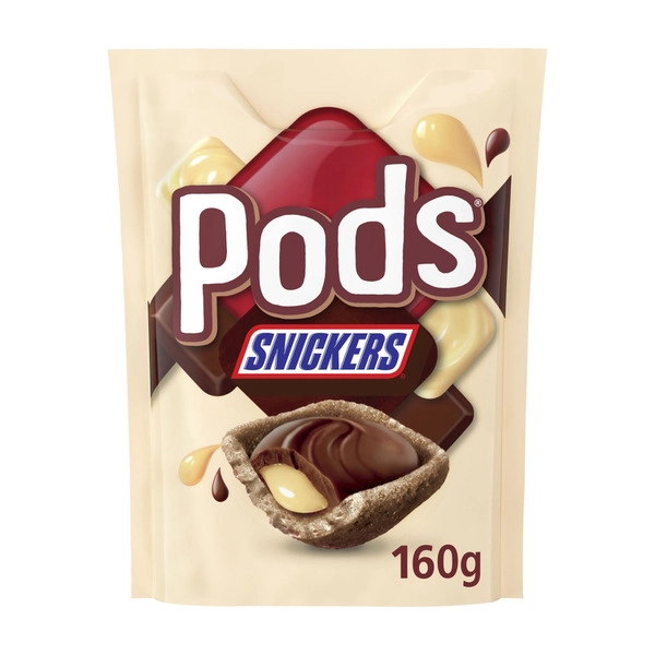 Mars Pods PODS SNICKERS CHOCOLATE SNACK AND SHARE PARTY BAG 160G 