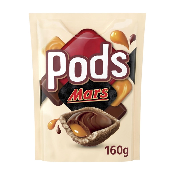 Mars Pods PODS MARS CHOCOLATE SNACK & SHARE PARTY BAG 160G 