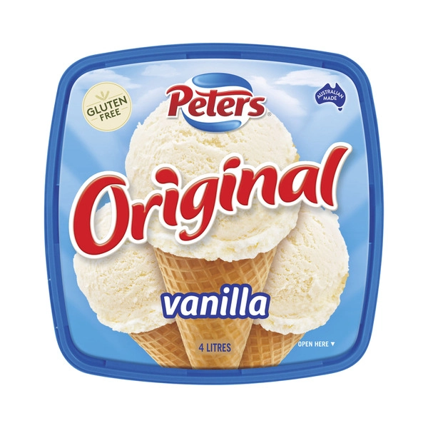 Peters Original Vanilla Ice Cream 4L