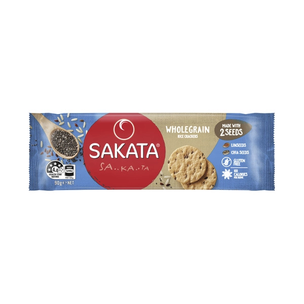 Sakata Wholegrain Original Rice Crackers 90g