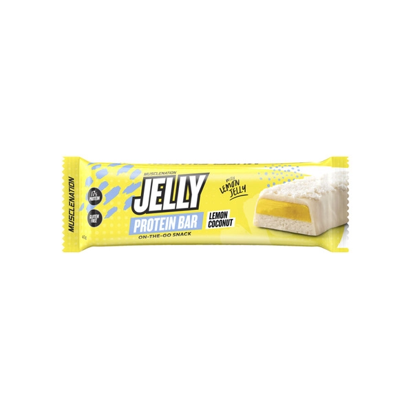 Muscle Nation Jelly Protein Bar Lemon Coconut 40g