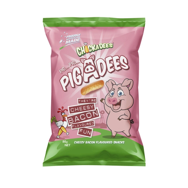 Pigadees Cheese & Bacon 80g