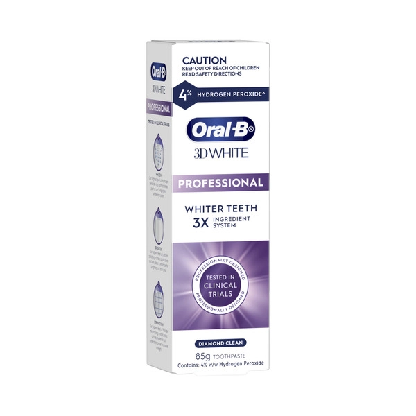 Oral B 3D White Professional Diamond Clean Toothpaste 85g